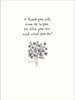 Bouquet of Wild Flowers Design Thank You Card