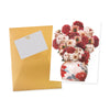 Crimson & Cream Dahlia Elegance 3D Pop Up Vase Greeting Card
