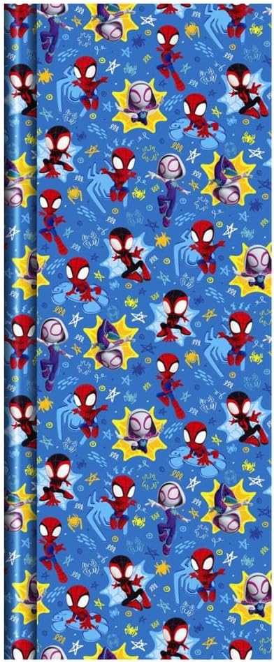 Marvel Spidey & Amazing Friends Wrapping Paper 3 x 2 Metre Rolls for Birthdays