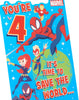 Marvel Pop-Up Design 4th Birthday Card