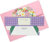 Paper Wonder Flower Cart Customizable Pop Up Card for Birthdays Mother's Day