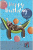 Party Sloth in a Hammock Belated Birthday Card