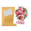 Blushing Blooms Rose Bouquet 3D Pop Up Vase Greeting Card