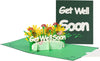 Sunflower & Carnation Garden 3D Pop Up Get Well Soon Card