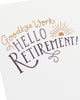 Sunshine Design Happy Retirement Congratulations Card