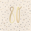 Dots Design Contemporary Luxury Foiled 80th Birthday Card