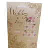 Best Wishes 3 Tier Cake Design Wedding Day Card