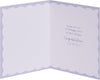 Wreath with Cross Design Communion Congratulations Card