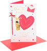 Boofle With Big Heart Design One I Love Valentine's Day Card