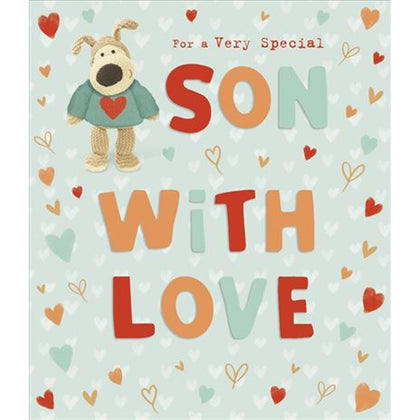 Boofle Stood Wearing Jumper Son Valentine's Day Card