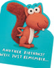Funny Squirrel Design Birthday Card