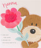 For Nanna Dog & Flower Design Lots of Woof Mother's Day Card