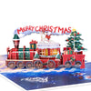 Jingle Journey Christmas Train 3D Pop Up Card