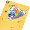 Disney Lilo & Stitch and Rainbow Design Kid's Birthday Card Detachable Keepsake