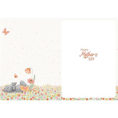 Bear With Wildflowers To Great Nan Mother's Day Card