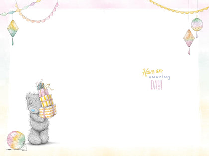 Bear With Stack Of Gifts 30th Birthday Card