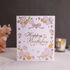 Orange Crystal Cake 3D Pop Up Birthday Card