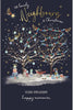 Festive Trees And Wildlife Neighbours Christmas Card