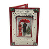 For Daughter and Son In Law Lovely Couple With Snowy Scene Design Christmas Card