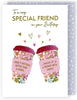 Contemporary Colourful Blooms! Special Friend Birthday Card
