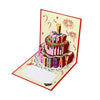 Chocolate Fruit Birthday Cake 3D Pop Up Greeting Card