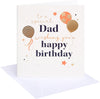 Neon Balloons Design Dad Birthday Card