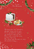Traditional Design with Cake and Mince Pies Grandparent Christmas Card