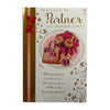 With Love To My Partner Purse And Flowers Design Mother's Day Card