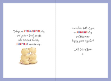 Forever Friends Happy Anniversary Card