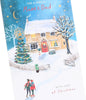 Cottage in the Snow Design Mam & Dad Christmas Card