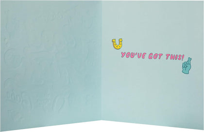 Neon Colour Design 'Icons' Contemporary Good Luck Card