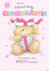 Amazing Granddaughter Forever Friends Birthday Card