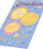Flowers with Poem Design Grandma Birthday Card