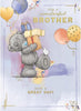 Bear Carrying Stack Of Gifts Wonderful Brother Birthday Card