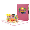 Hats Off 3D Graduation 2024 Pop Up Card