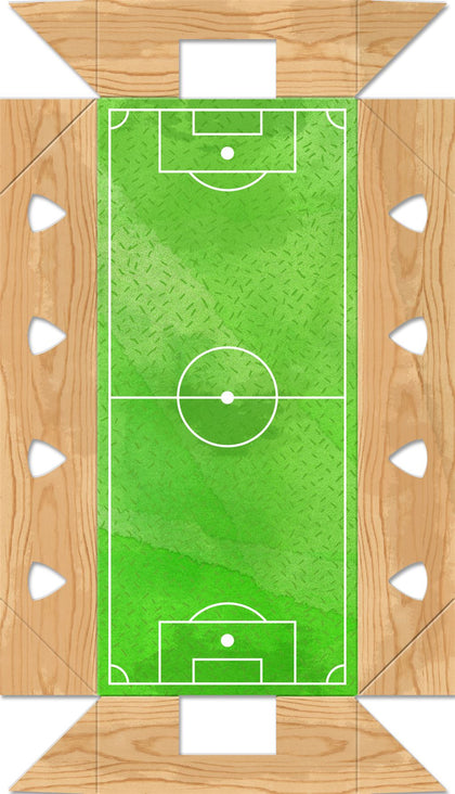 3D Pop-Up Football Table Design Birthday Card