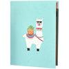 Llama Caravan Desert Delight Pop Up Greeting Card