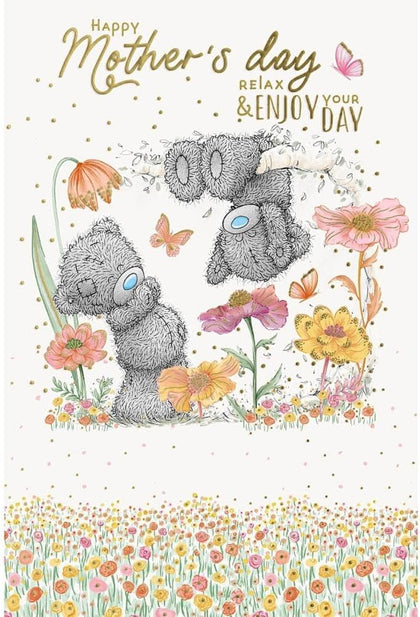 Bears Playing On Tree Design To Mum Mother's Day Card