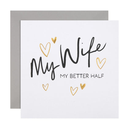 Typography Design Wife Birthday Card