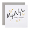 Typography Design Wife Birthday Card