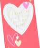 Hearts Design Fiancée Valentine's Day Card