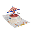 Carousel Spinning Cake Design 3D Pop Up Birthday Card