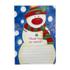 Pack of 20 Snowman Christmas Thank You Sheets With Envelopes