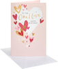 Hearts Design One I Love Birthday Card