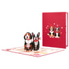 Two Puppy Dogs 3D Pop Up Greeting Card