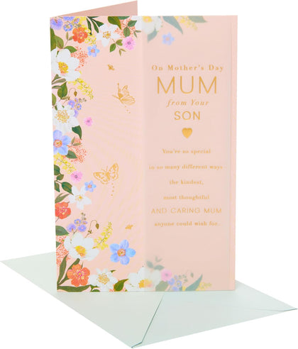 RHS Floral Design For Mum From Son Mother's Day Card