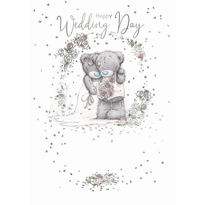 Bears Bride And Groom Happy Wedding Day Congratulations Card