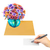 Daisy Delight Vibrant Pop Up Flower Vase Card
