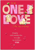 Forever Friends Lettering Design For The One I Love Christmas Card