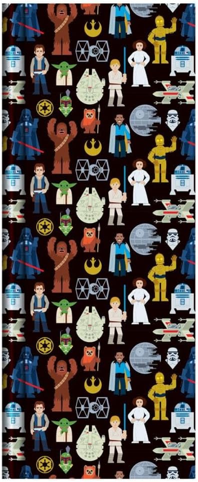 Official Star Wars Wrapping Paper 3 x 2 metre rolls Perfect for Birthday or Christmas